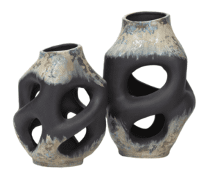 Salerno Vases -Set 2 - Luxury Furniture Mercato Interiors